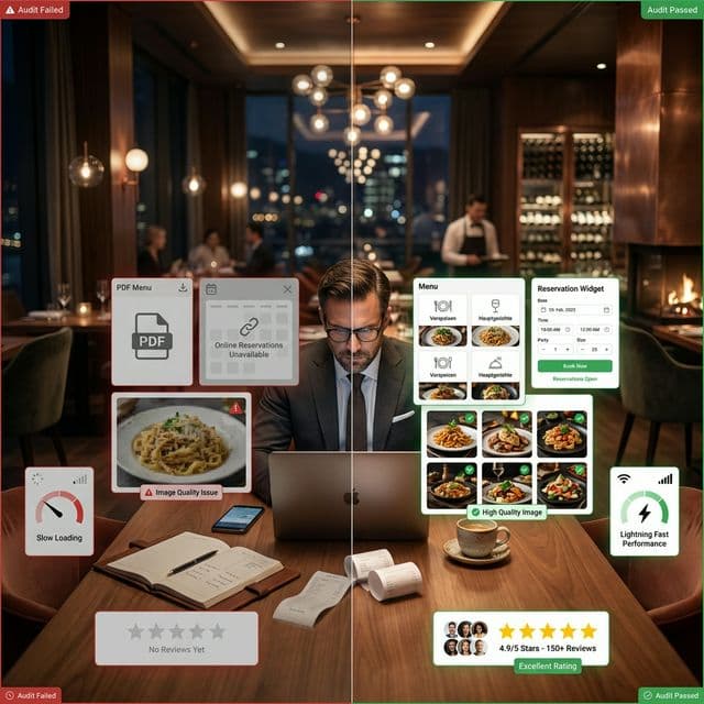 5 erreurs fatales qui ruinent le site web de votre restaurant